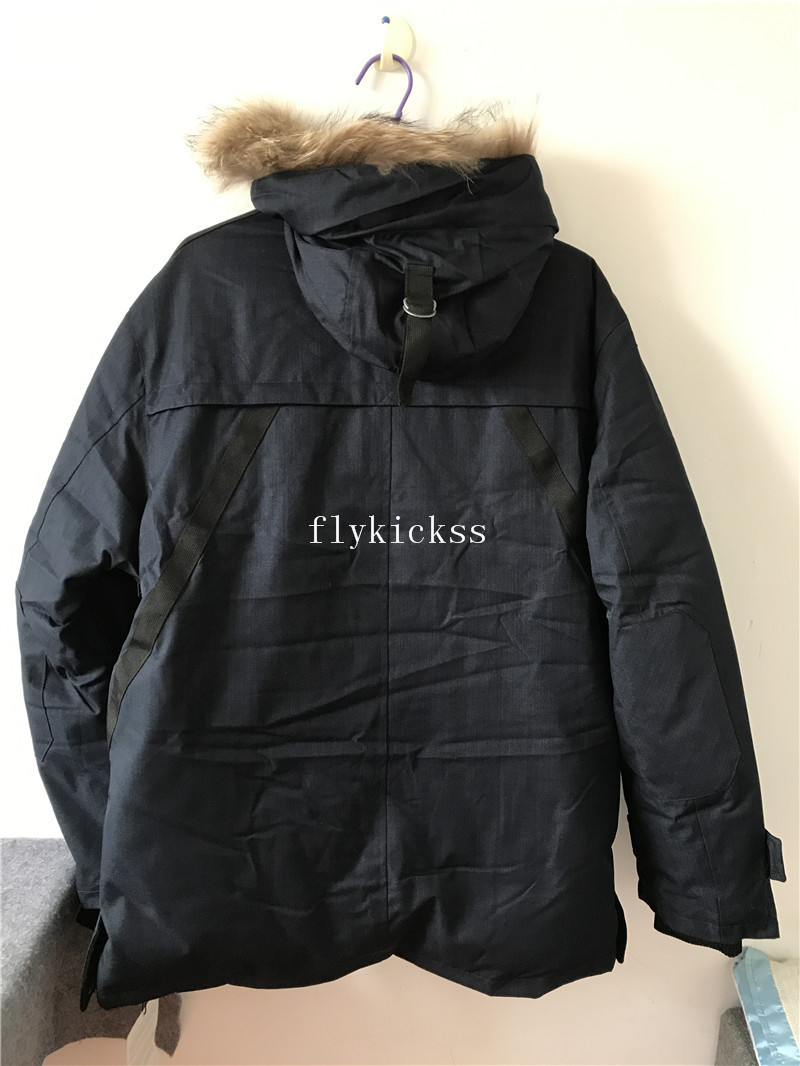 Nobis Canada White Duck Down Jacket Navy blue